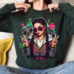 Retro Hip-Hop Queen Sweatshirt