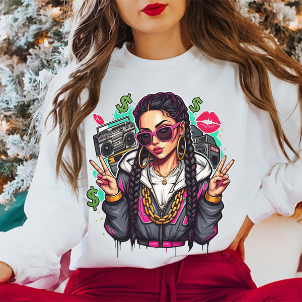 Retro Hip-Hop Queen Sweatshirt