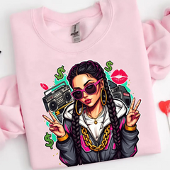 Retro Hip-Hop Queen Sweatshirt