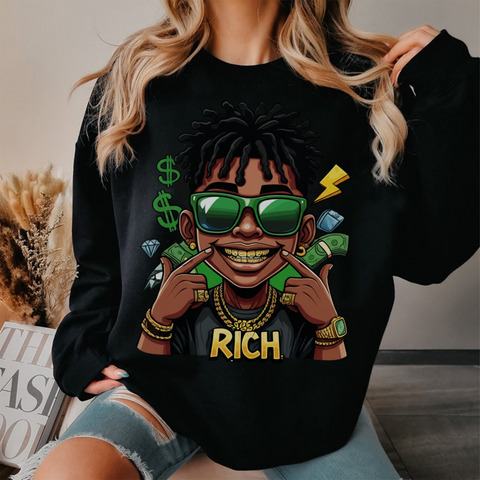 Rich Vibes Only Sweatshirt