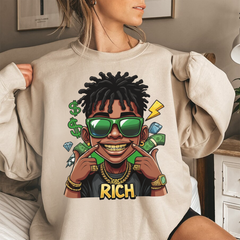 Rich Vibes Only Sweatshirt